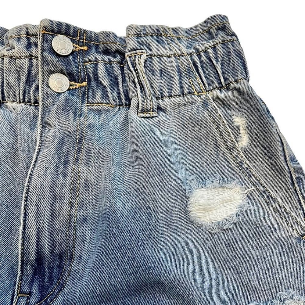 Forever 21 Paper Bag Denim Shorts Large - Picture 3 of 9